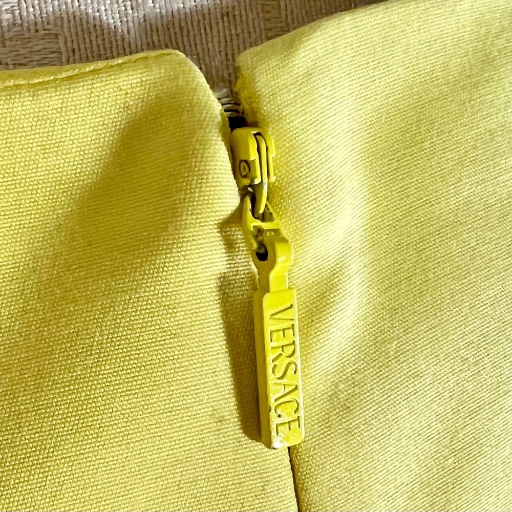 Gianni Versace Vintage Yellow Cocktail Dress - Picture 6 of 11